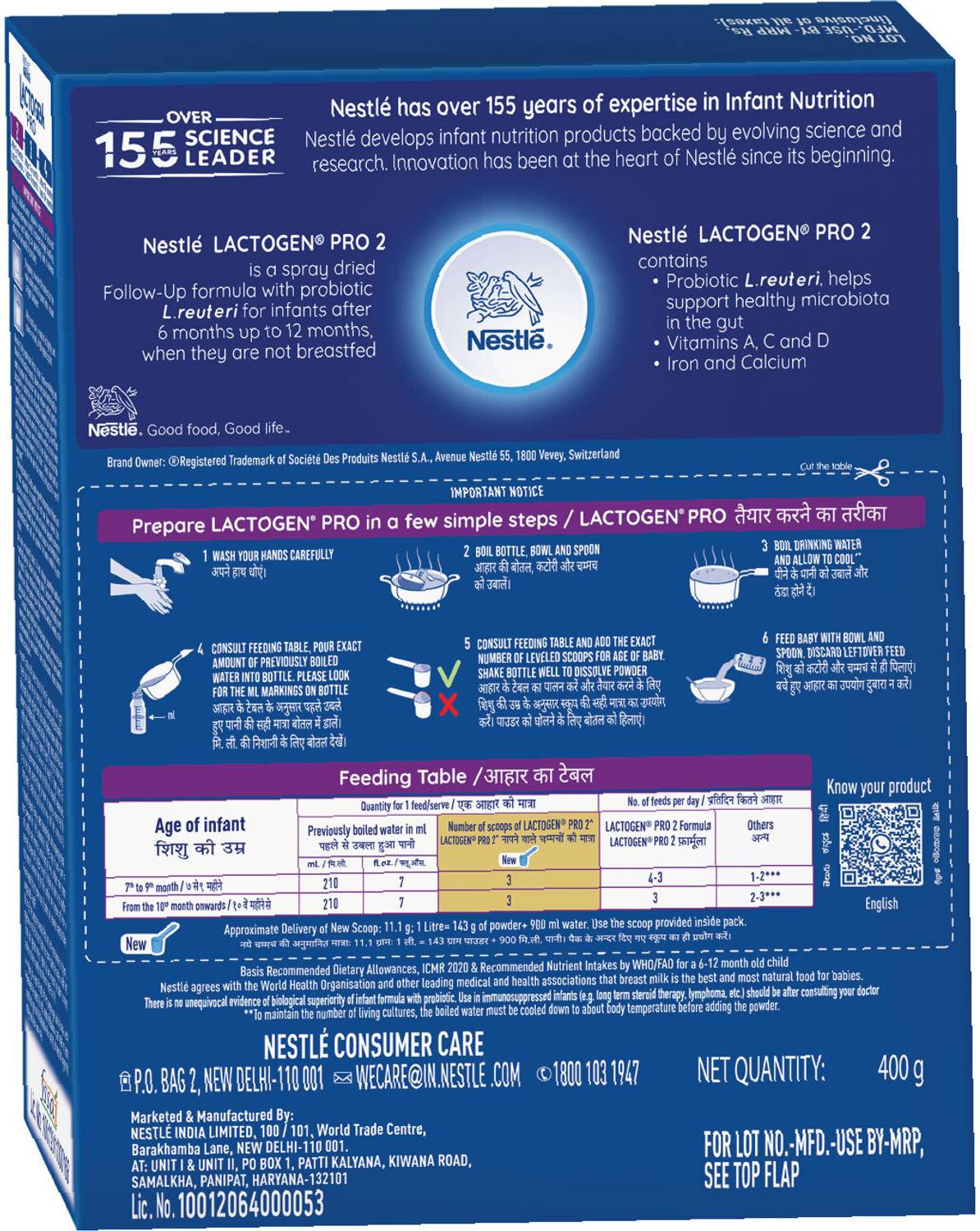 Nestle Lactogen Pro 2 Powder 6-12 Months - Image 2