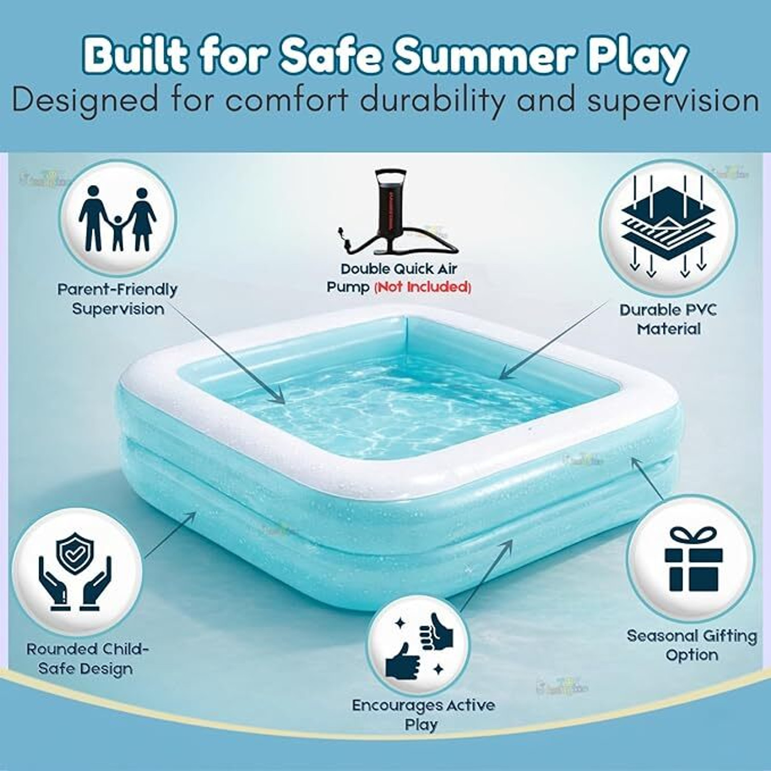 Image of angelrider Intex Wet Set Collection Inflatable Kids Swimming Pool Inflatable Swimming Pool