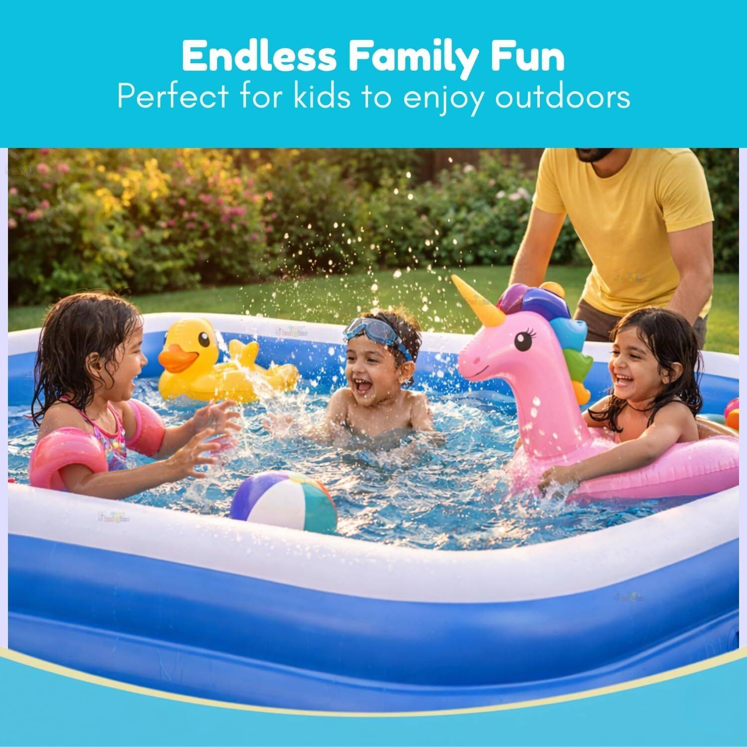 Acqua 10 Feet Inflatable Swimming Pool - Image 3