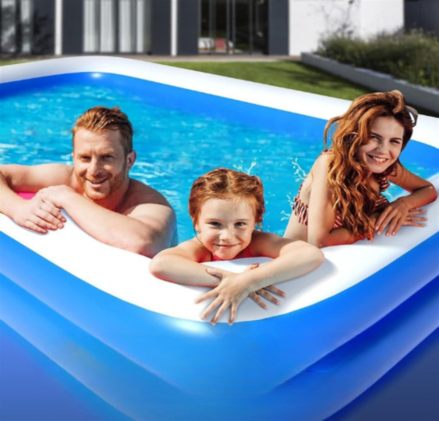 Image of HornFlow 8.7 Swimming Bath Tub(IND*9677123) with Free Electric pump Inflatable Swimming Pool
