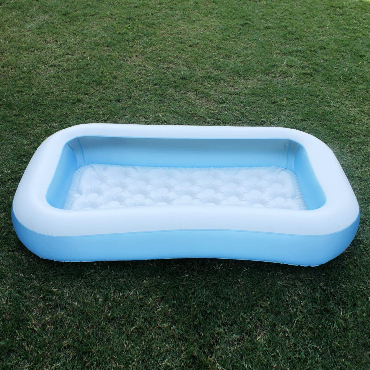 Image of EDENGLOW 5.5 FT. Bath Tub For baby Inflatable Rectangular Pool Without Pump Inflatable Swimming Pool