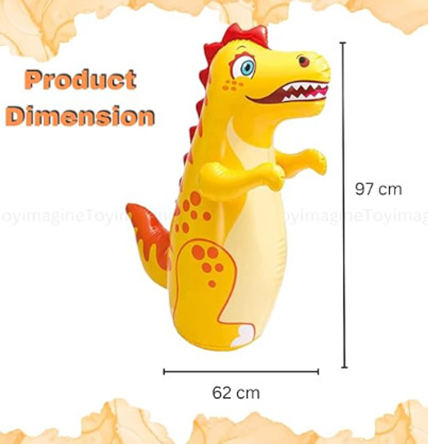 Image of HornFlow Plastic Multicolor (IND *6548) PVC Inflatable Hit Me Toys Inflatable HitMe Toys