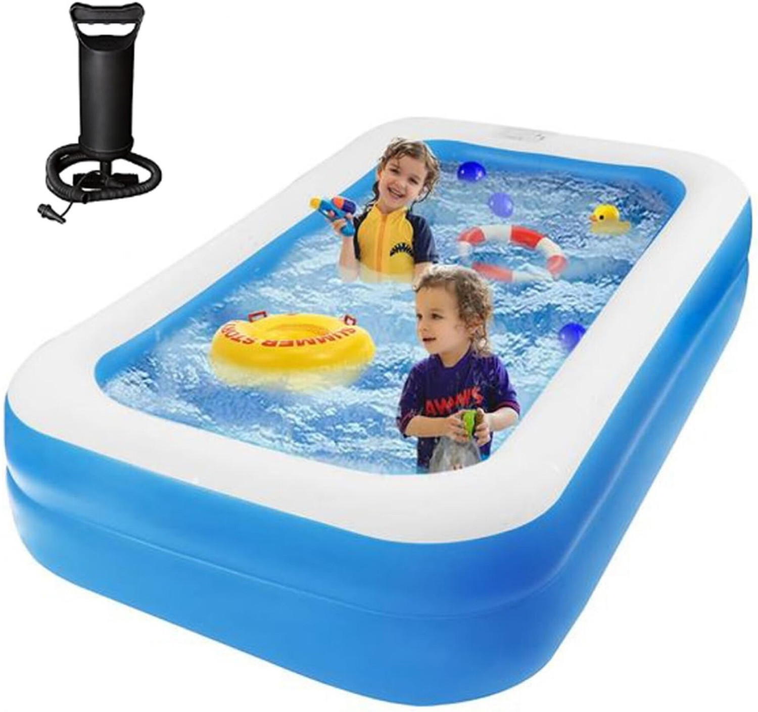 Image of YOUNG STAR Premium 7 Feets Swimming Pool,Bath Tub,Water Pool,Water Tank For Kids & Adults Inflatable Swimming Pool, Inflatable Toy Pump