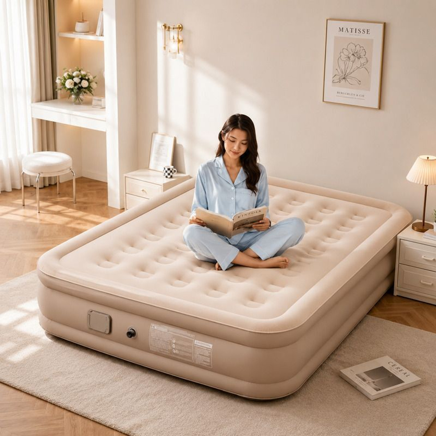 Image of UNIKEY Luxury Rest Leatherette 1 Seater Inflatable Sofa