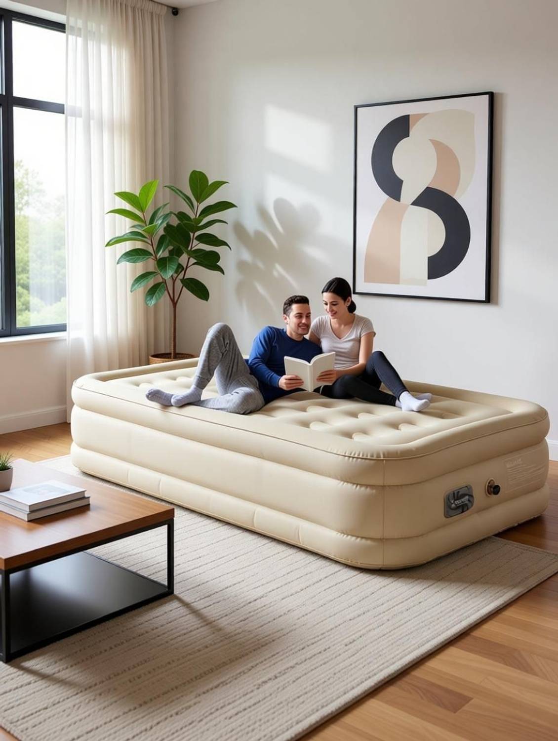 WTE Luxury Air Sofa Cum Bed 4 Seater Inflatable - Image 2