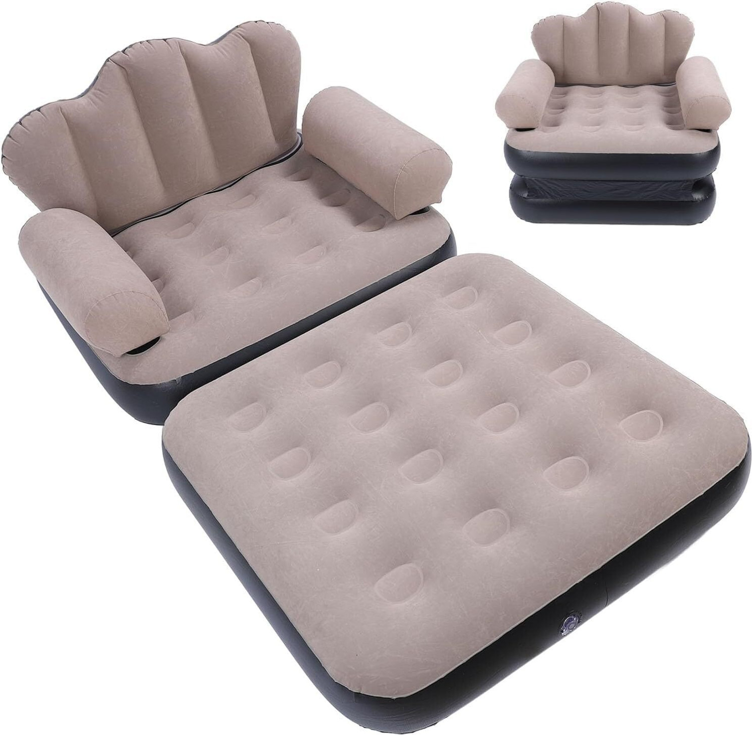 Image of shoparam PVC 3 Seater Inflatable Sofa