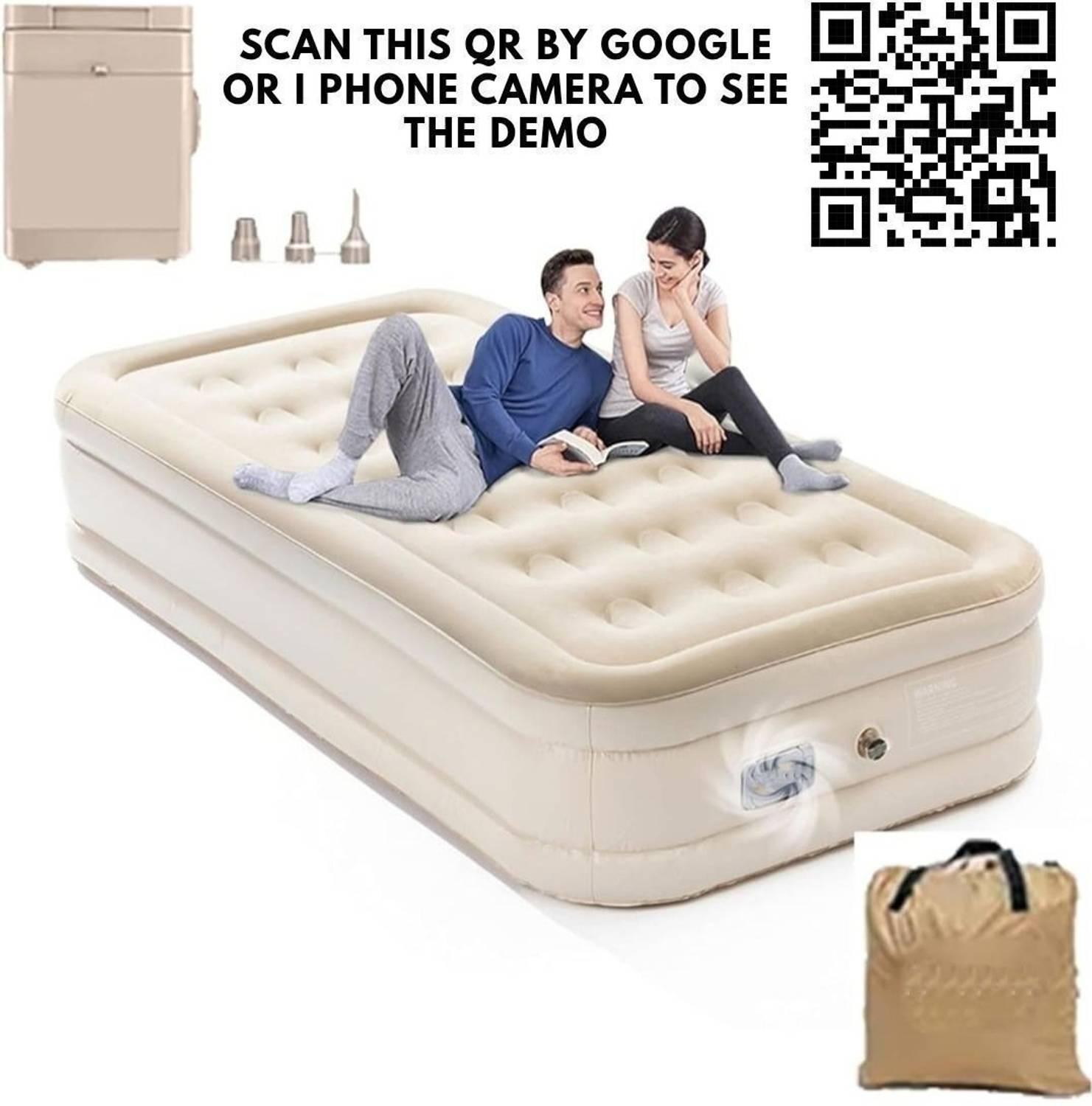 WTE Luxury Air Sofa Cum Bed 4 Seater Inflatable - Image 5