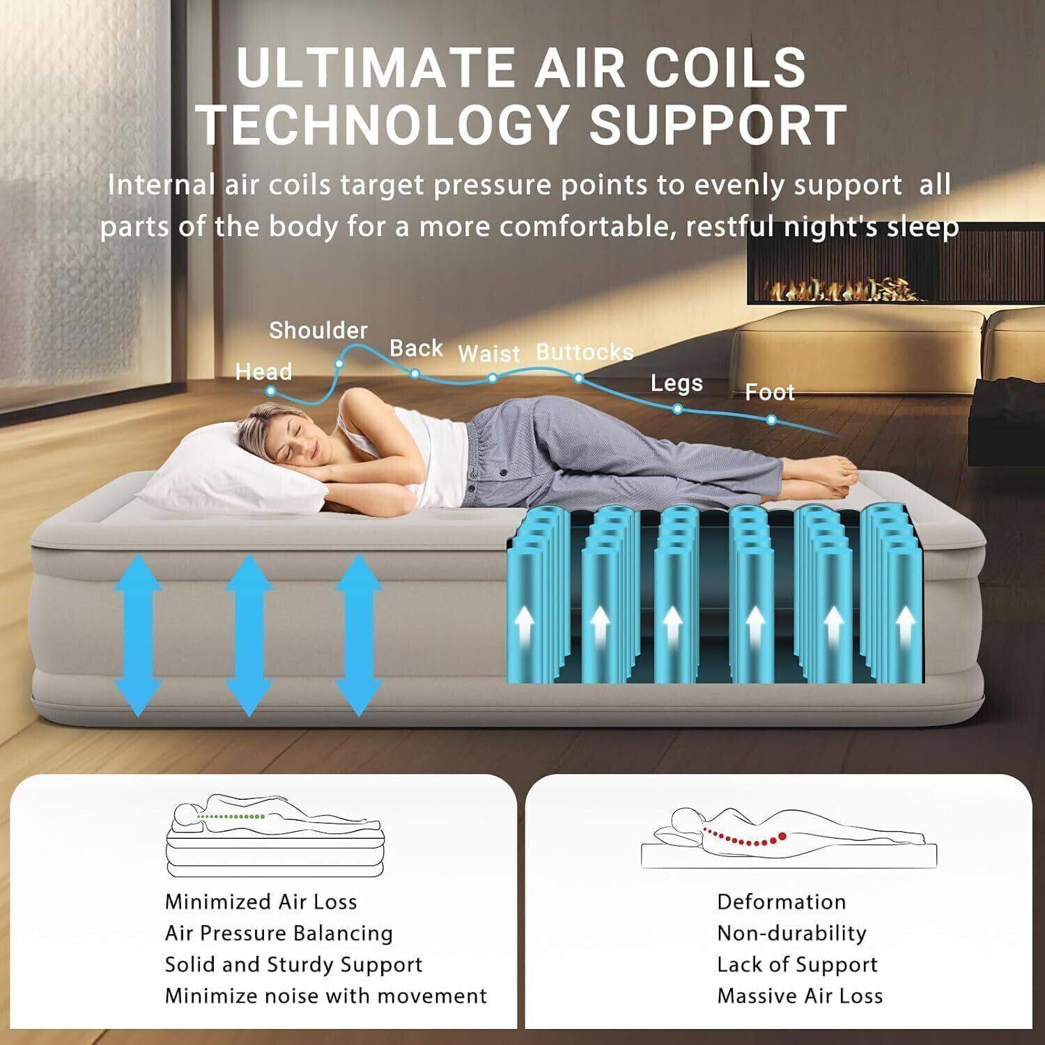 Anshi 2 Seater Inflatable Sofa with Pump - Image 3