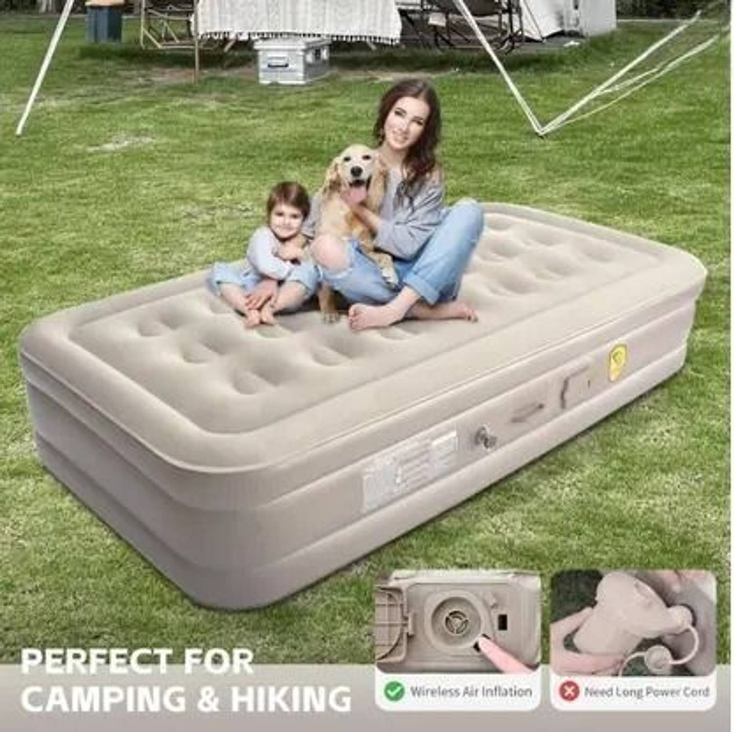 Anshi 2 Seater Inflatable Sofa with Pump - Image 4