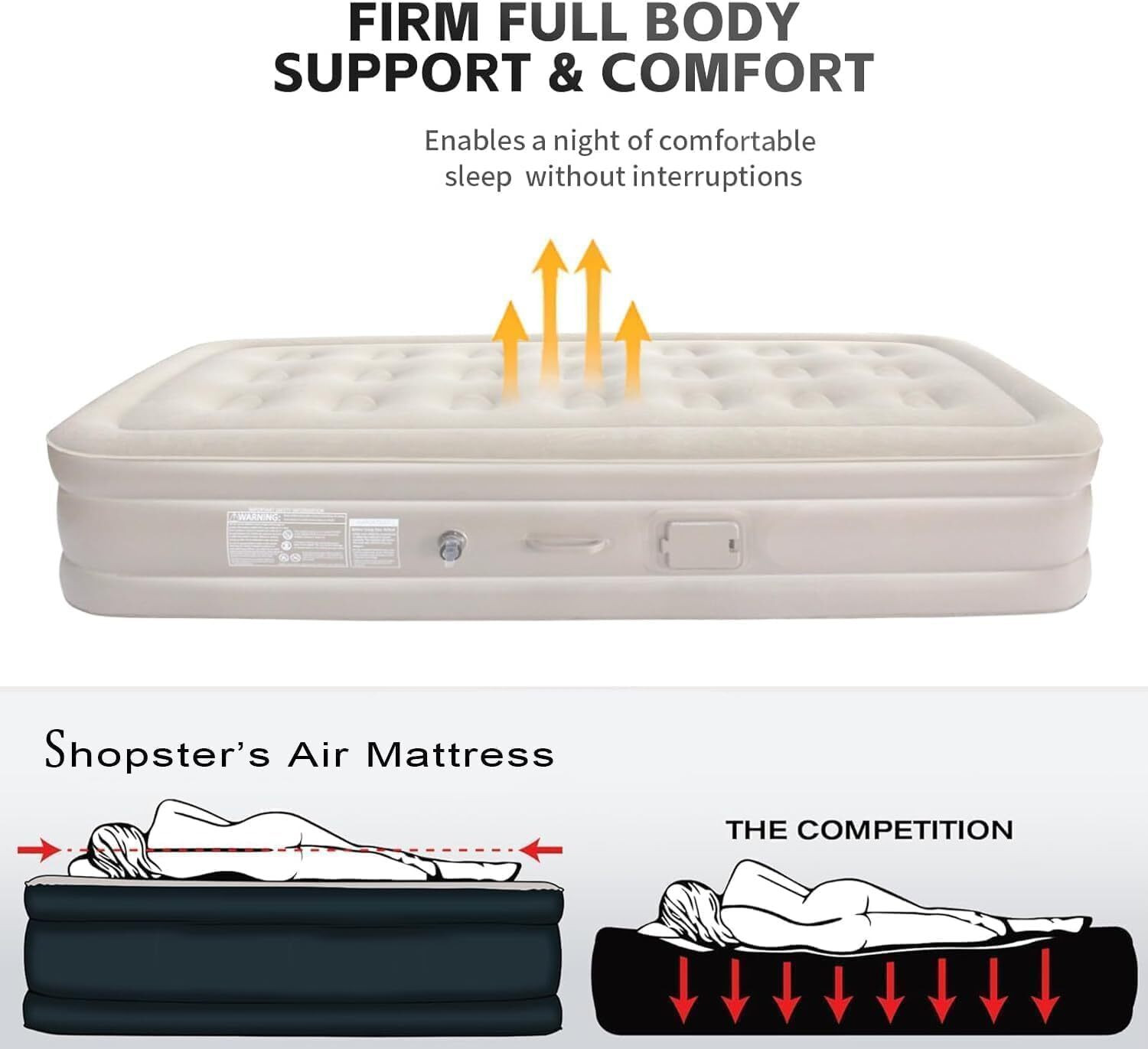 Image of DHYEY ENTERPRISE Single Size Inflatable Air Bed with Built-in Pump (190 x 100 x 40 cm) Leatherette 2 Seater Inflatable Sofa
