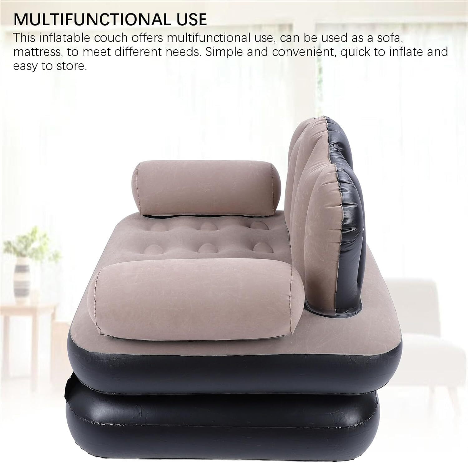 Image of shoparam PVC 3 Seater Inflatable Sofa