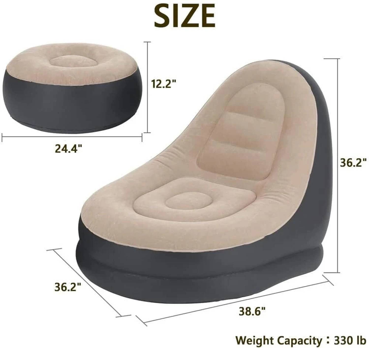 MENDAPARA Inflatable Lounge Chair 1 Seater - Image 3