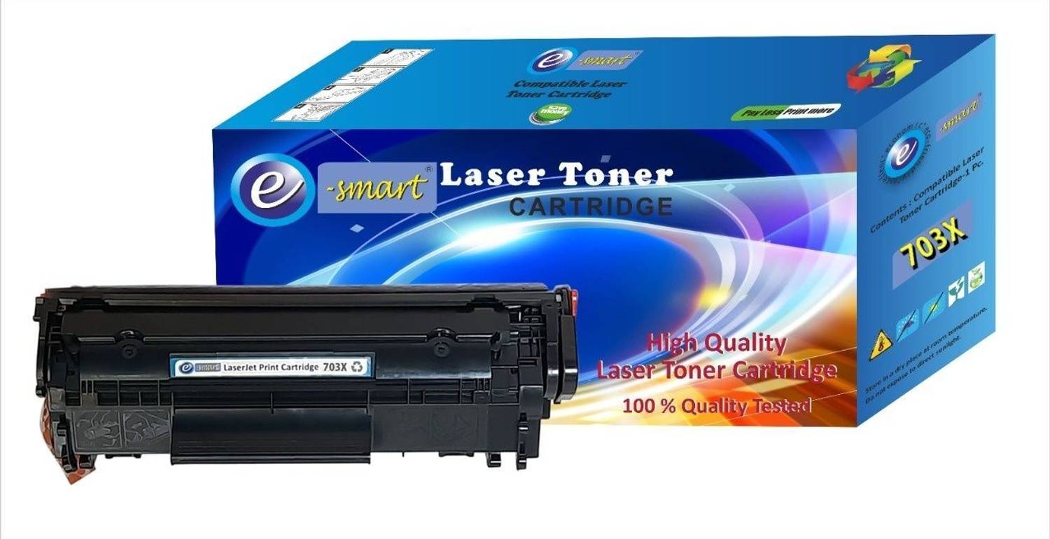 E-SMART 703X Compatible Toner Cartridge use in LBP 2900, LBP 3000 printers Black Ink Toner