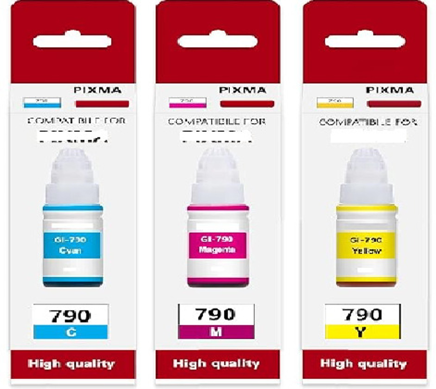Image of Gedi 790 Ink Refill Compatible DCP T520W, T300, T310, T420W, T500W, T220 Printer Tri-Color Ink Bottle