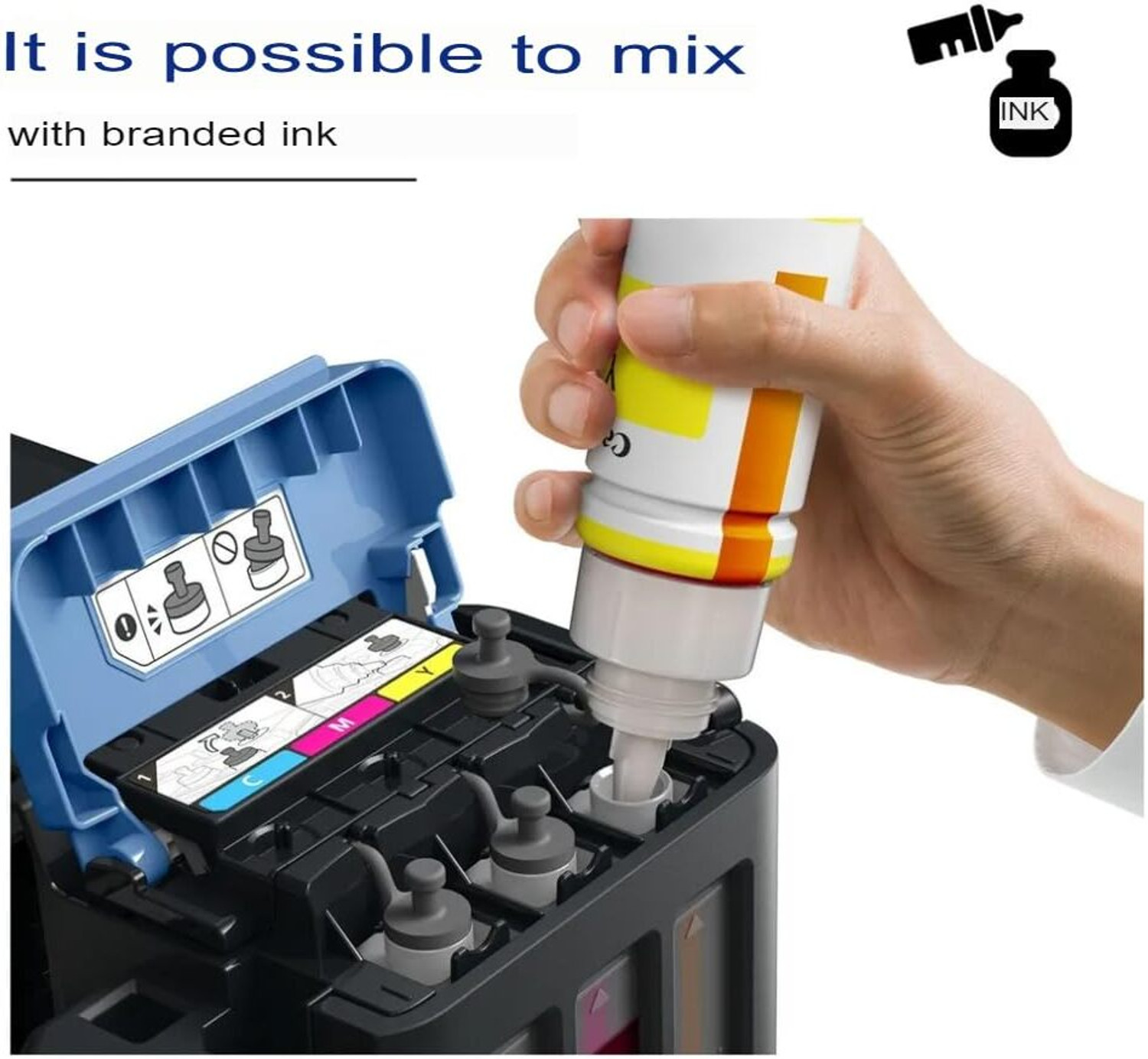 Image of Haedlink Canon Ink for PIXMA GI 790-G1000,G2000,G3000,G4000,G2010,G3010 Pack of 4 Black + Tri Color Combo Pack Ink Bottle