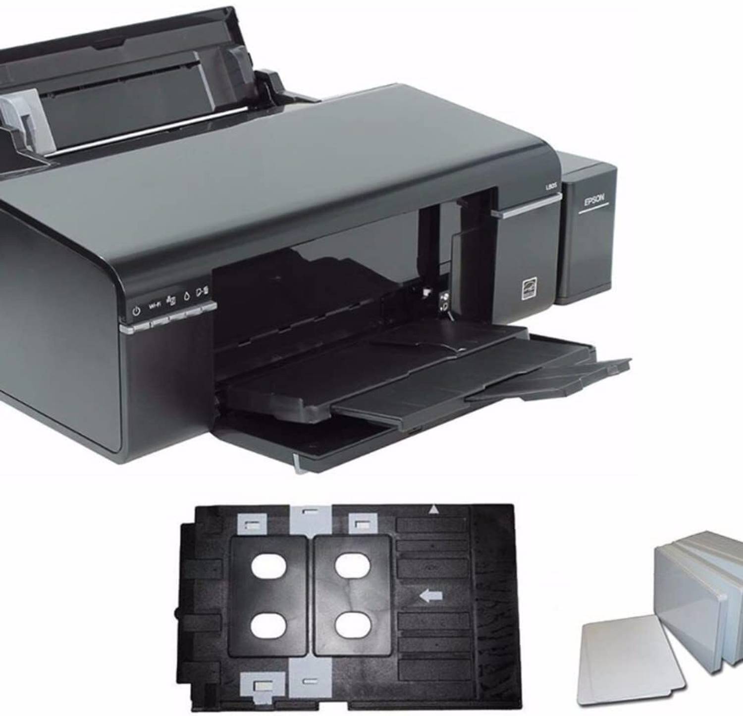 PRINTER PARTNER PVC ID Card Tray+Original Stacker Combo for Epson