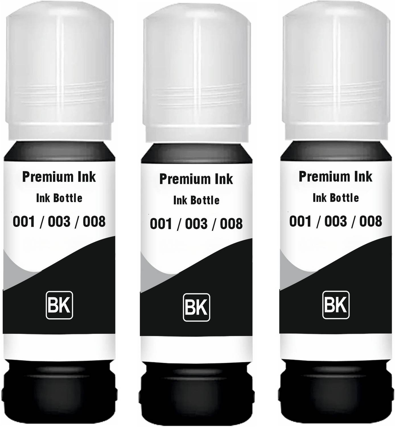 spotink 003 Refill Ink Compatible for Epson L3110, L3150, L3250 printer Black Ink Bottle