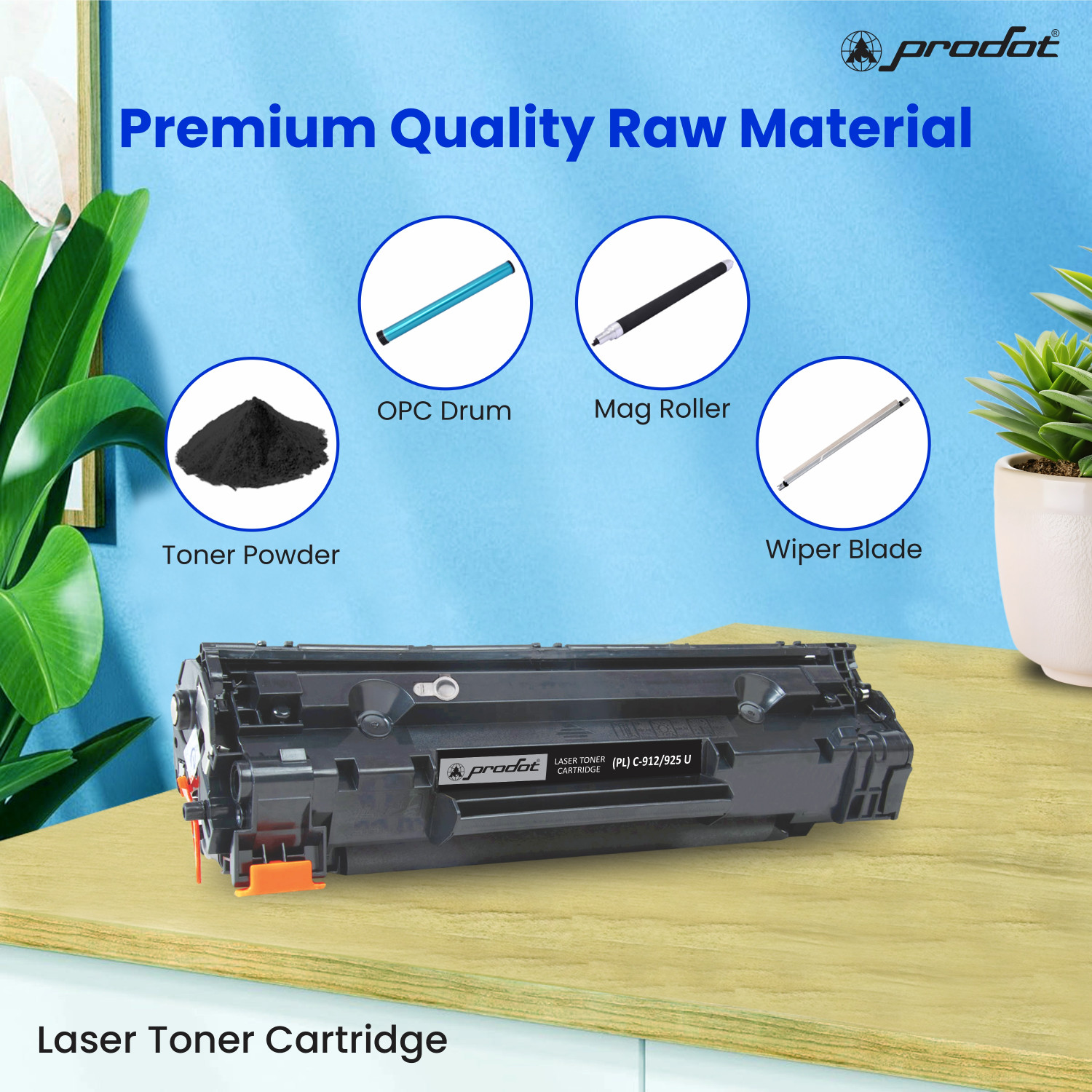 Image of PRODOT PRO C-912 /925 Laser Toner Cartridge for CRG 312 /712 /912 /325 /725 /925 Black Ink Cartridge