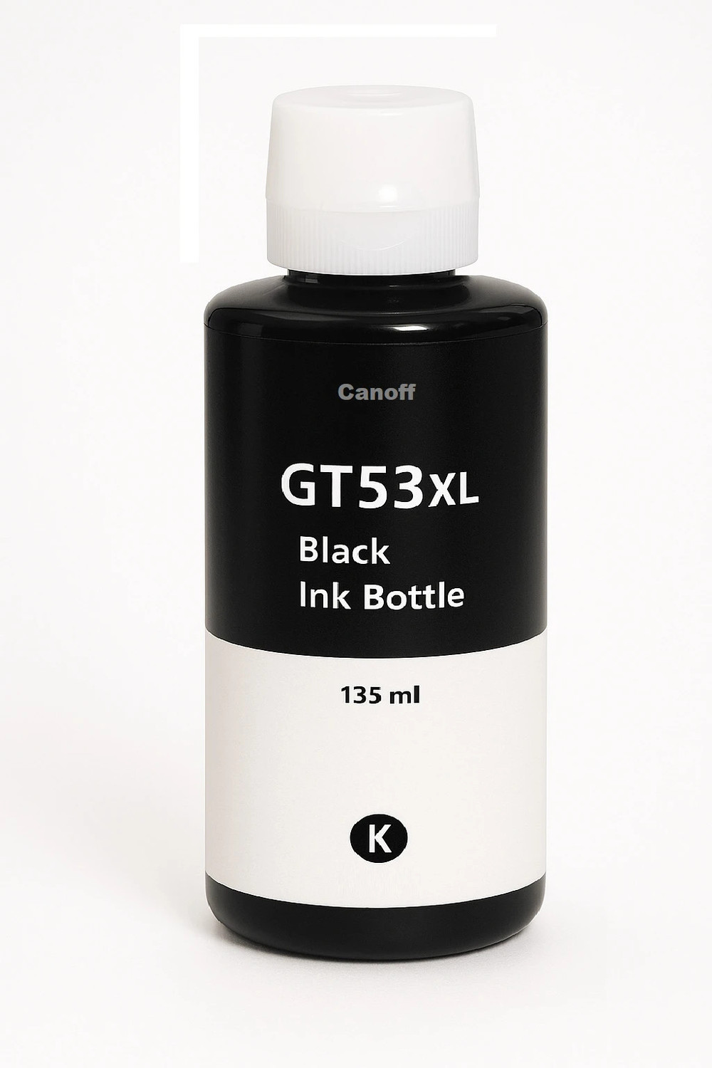 Image of canoff GT53XL Refill Ink Compatible For H,P, Deskjet GT5810 GT5820 Printer Black Ink Bottle