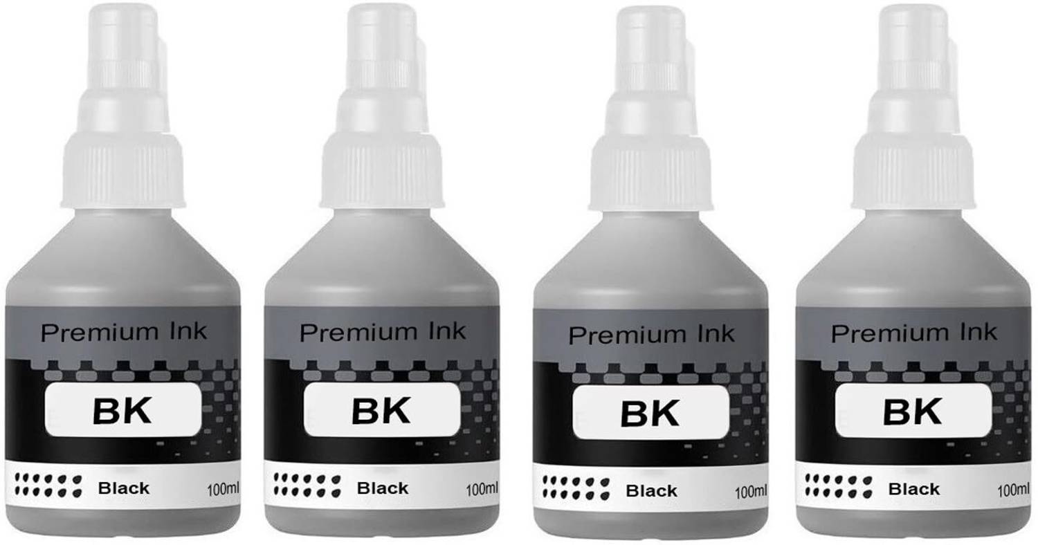 HYNEAR BT6000Bk Rfill ink compatible For Brother Printers (Pack Of 4) Black Ink Toner