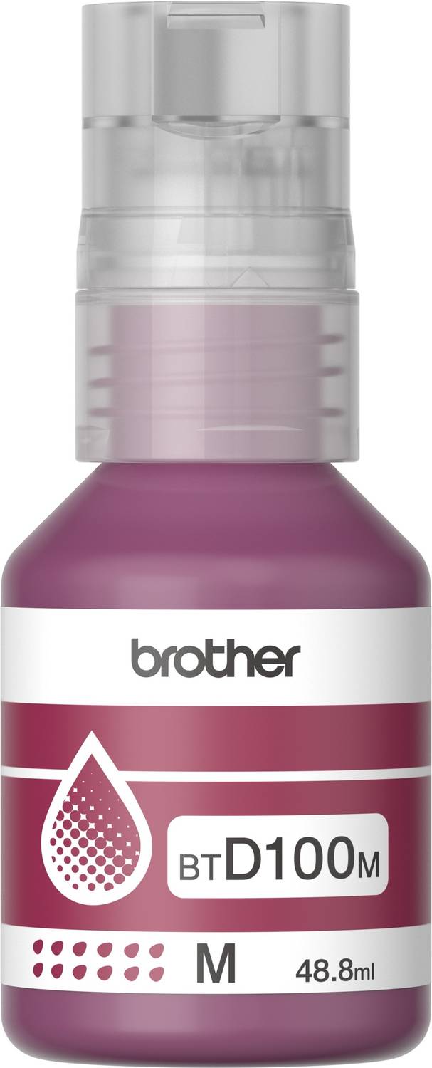 brother Genuine BTD100M for DCP-T236, DCP-T230, DCP-T436W, DCP-T430W, DCP-T535DW Magenta Ink Bottle