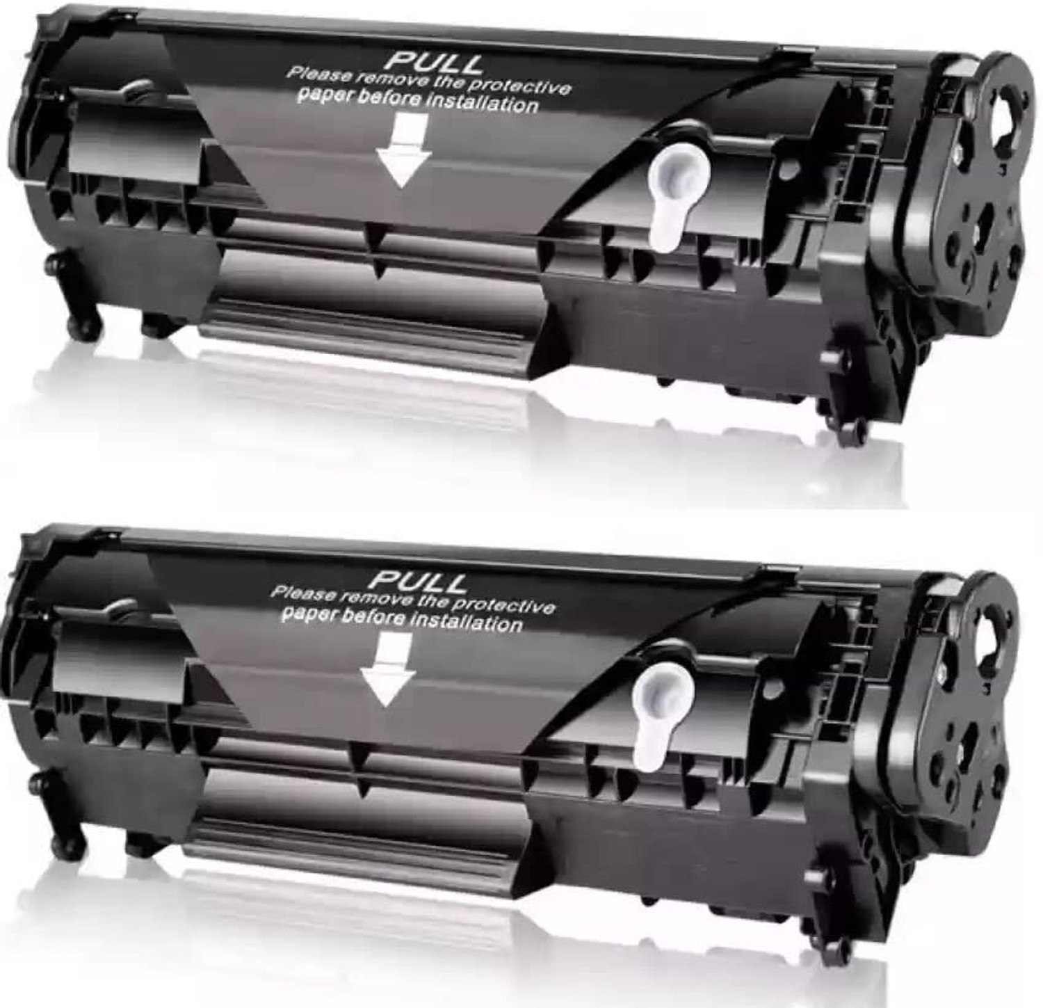 Image of NNPRO Easy Refill 12A /Q2612A Toner Cartridge Compatible for h,p Printers Black - Twin Pack Ink Toner
