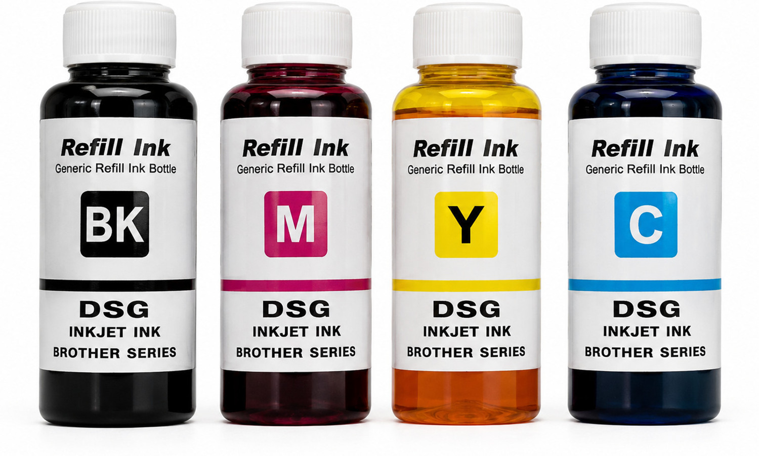 Image of CHAWDA 664 Ink Compatible With L100 , L110 , L130 , L200, L300 Black + Tri Color Combo Pack Ink Bottle