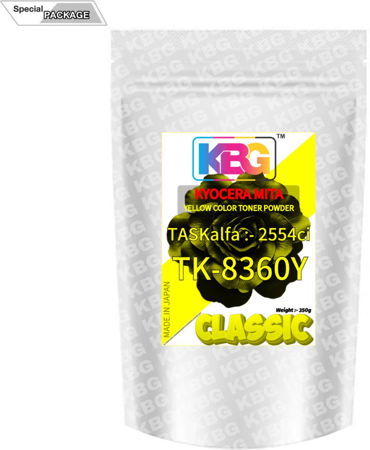 KBG ORIGINAL KYOCERA TK8360Y For TASKalfa 2554ci (350g) Yellow