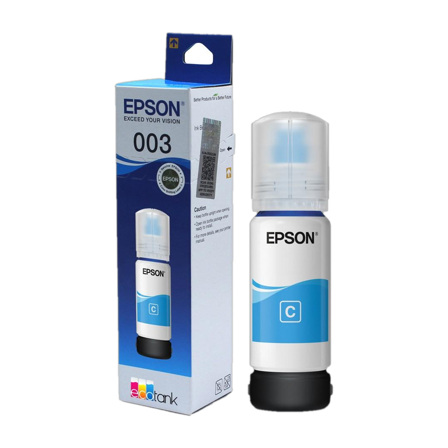 Epson 003 65 ml for L3200/L3250/L3251/L3210/L3252/L3211/L3100/L3110 Cyan Ink Bottle