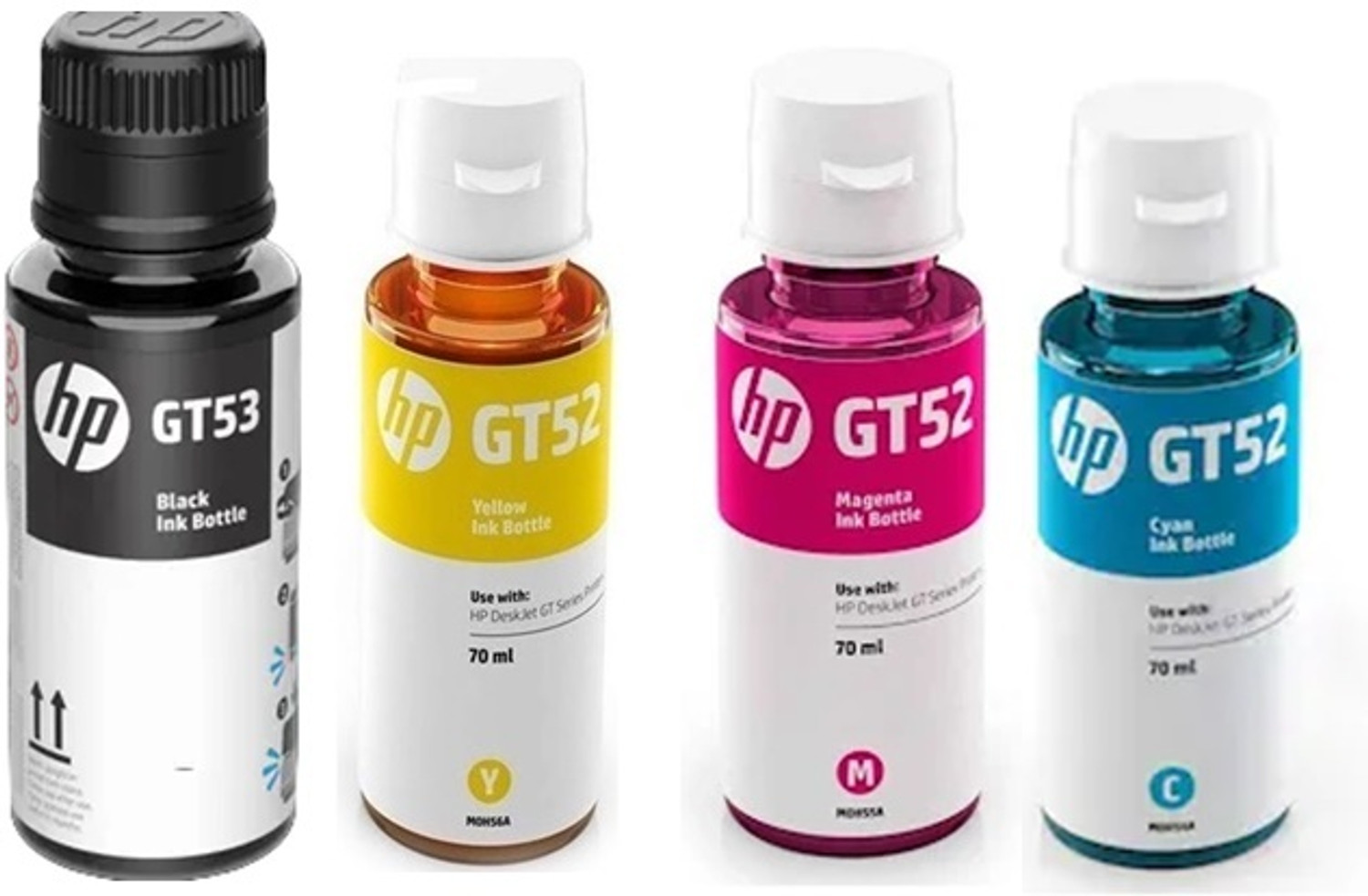 Image of HP Original Ink For HP 583 Smart Tank All-in-one Multi-Function Wifi Colour Printer Black + Tri Color Combo Pack Ink Bottle