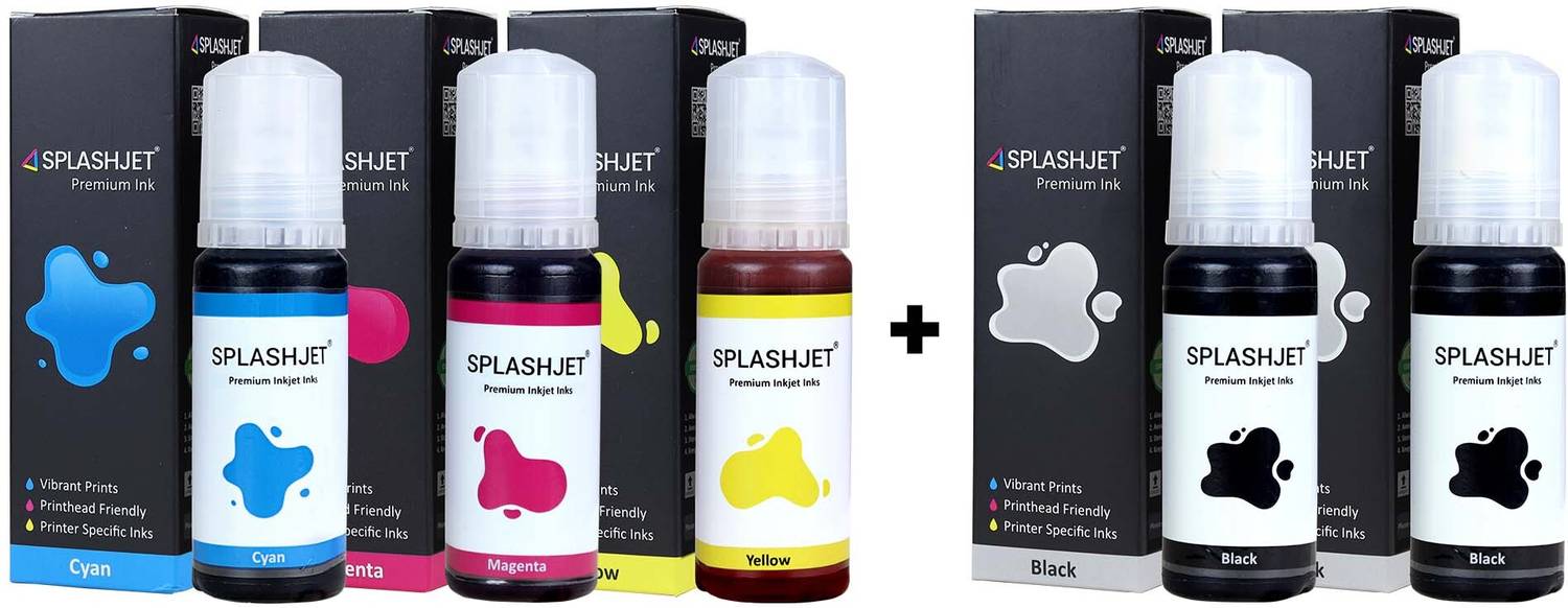 Splashjet 003 Ink for EP L3110, L3150, L3210 Printer - (70gm x C/