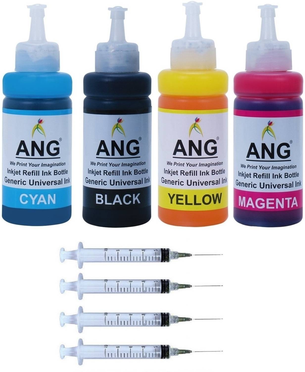 Ang Refill ink For Hp 805 ink 2332 Printer 100ML Each Bottle With
