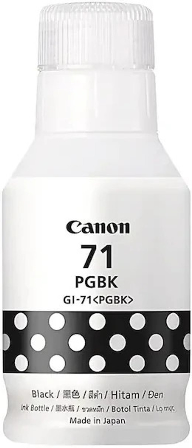 Image of CAN PIXMA CANON G 3730 135ML ORIGINAL SINGLE FUNCTION G 3730 INK TANK PRINTER INK GI71 Black Ink Bottle