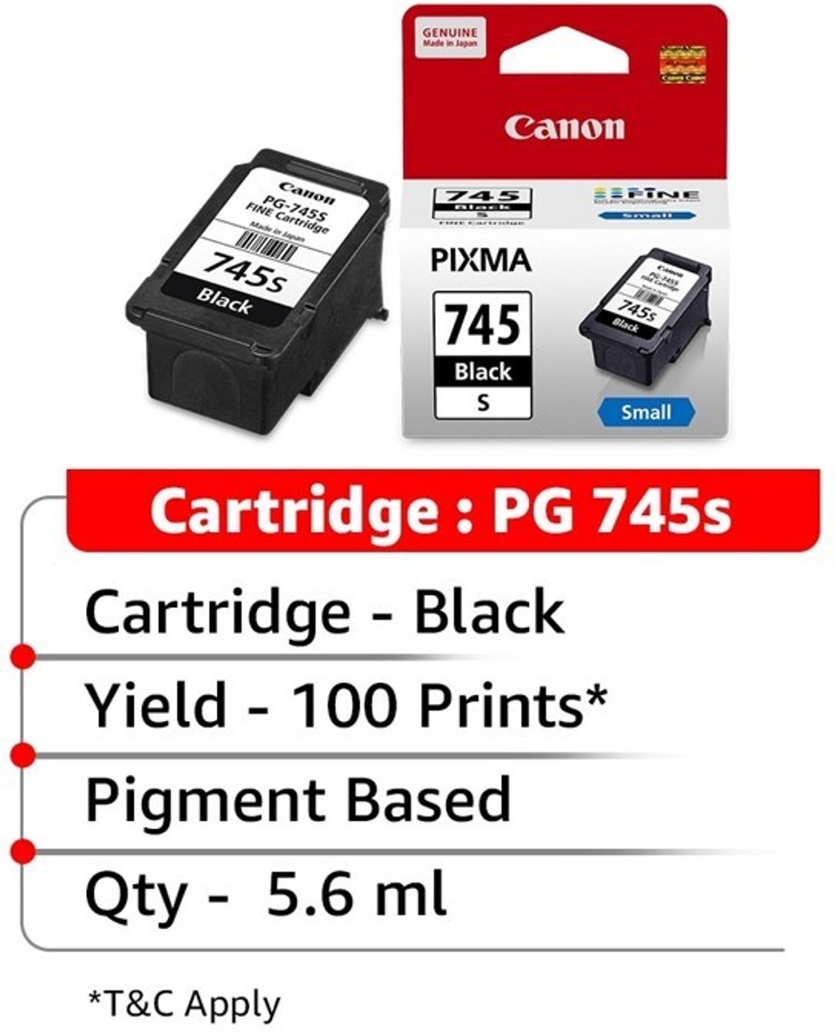 Canon PG745S Black Ink Cartridge - Image 3