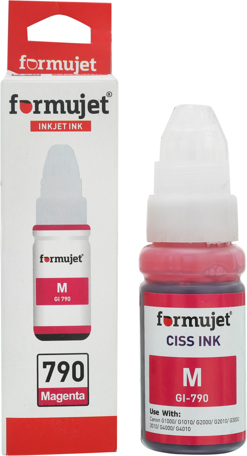 Image of Formujet GI 790 Refill Ink for Canon G1000, G1010, G2000, G2002, G2010, G2012,G3000,G3010 Black + Tri Color Combo Pack Ink Bottle