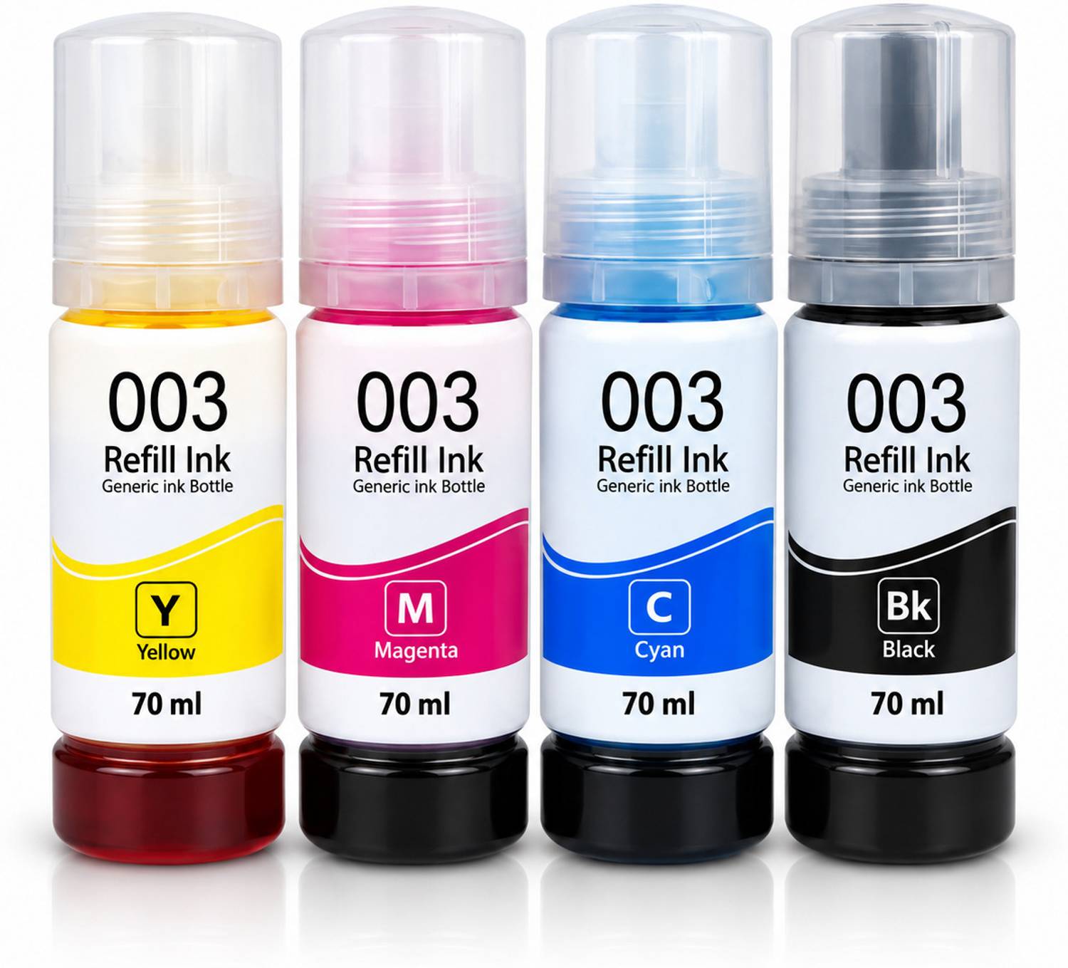 GPN PRINT 003 Ink for L3110, L3150, L3250, Black + Tri Color - Image 1