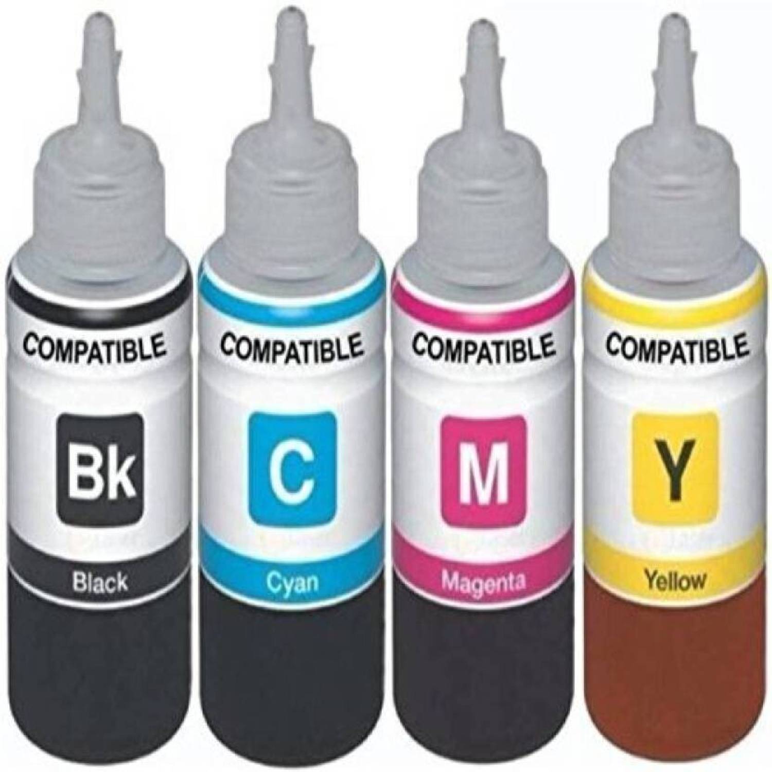 Ang Refill Ink Bottle for HP 2623 Inkjet Printer Cartridge - 100ML Each Bottle Tri-Color Ink Cartridge