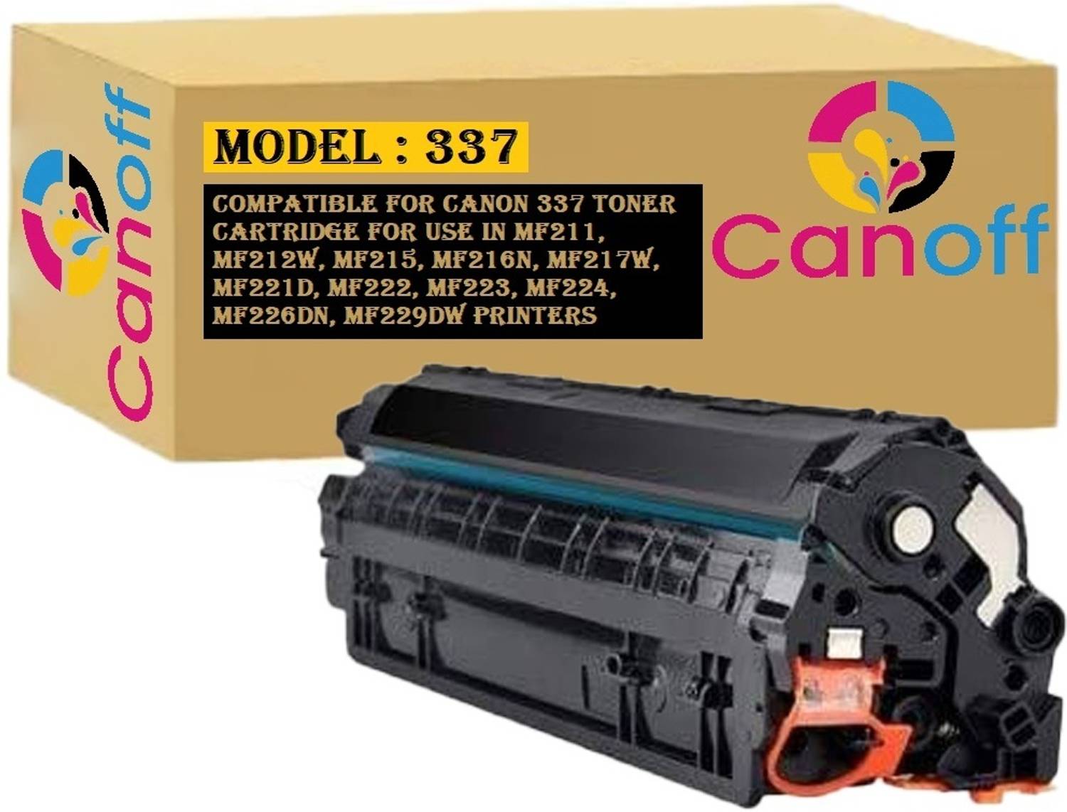 HYNEAR 337 Toner Cartridge Compatible for Canon 337 for Use in MF211, MF212w Printers Black Ink Toner