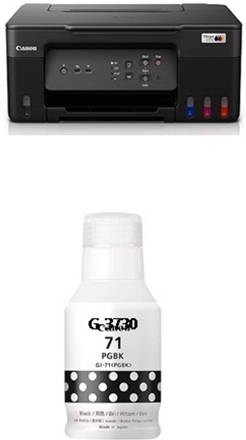 CAANONMEGATANK Original Canon Pixma G3730 Wifi Ink Tank Printer Black Ink Bottle