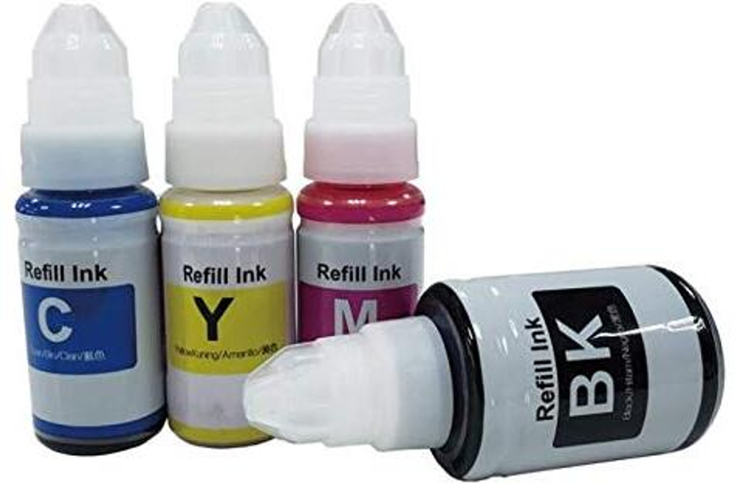 Image of PRINTER PARTNER Can Ink Bottle for PIXMA GI-790-G1000,G2000,G3000,G4000,G2010,G3010 Pack of 4 Tri-Color Ink Bottle
