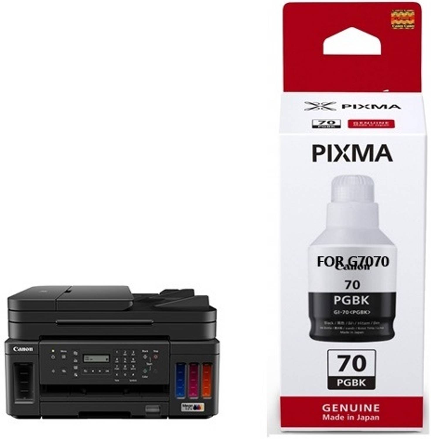 Pixma CANON Ink Bottle Original For G7070 Ink Tank All In One Wifi Printer Black Ink Bottle