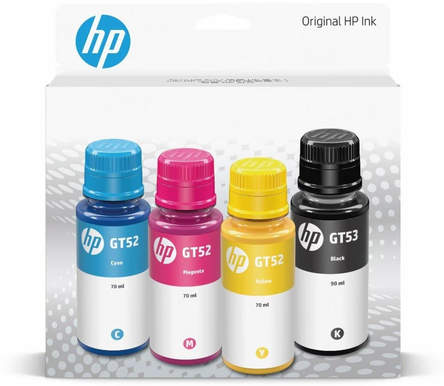 Image of HP ORIGINAL 115 INK BOTTLE COLOR SINGLE FUNCTION COLOR PRINTER FOUR COLOUR Black + Tri Color Combo Pack Ink Bottle