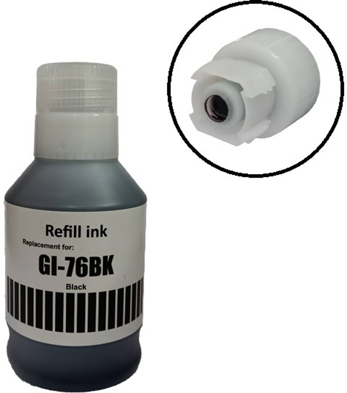 HYNEAR GI-76 BK Refill Ink Bottle (170ml) For CanonPIXMA GX5070
