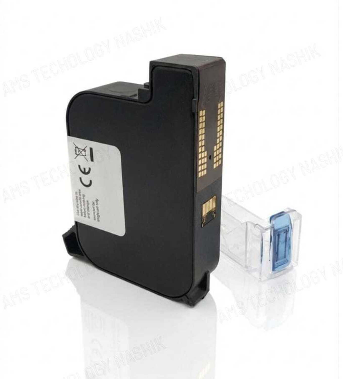 Image of AMS General IQ800 Solvent Ink Cartridge I 12.7mm TIJ Printer Cartridge I Quick Dry Black Ink Cartridge