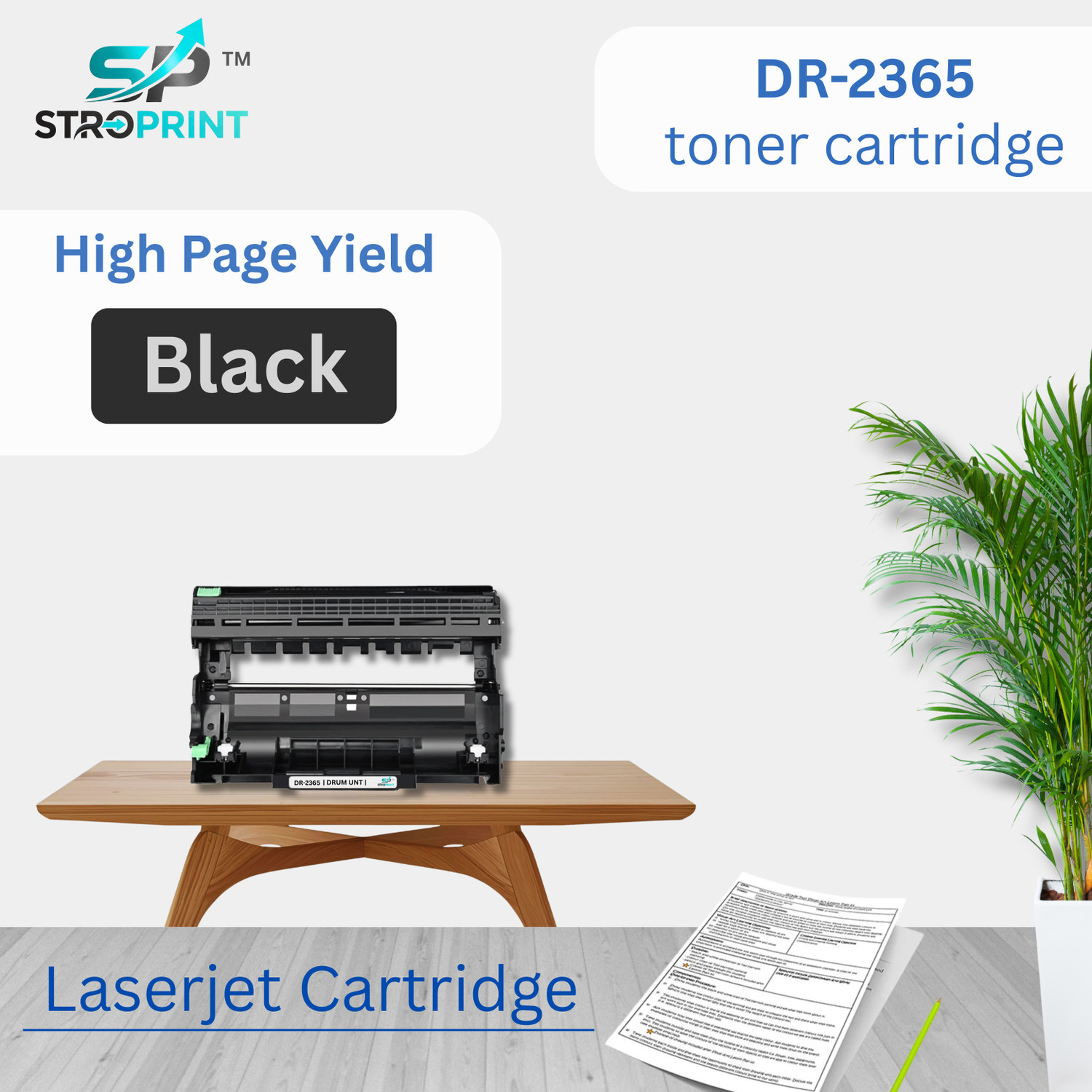 Image of STROPRINT DR-2365 Drum Unit For Brother HL-L3221D,L2361DN,L2320d,L2366DW.... Black Ink Toner