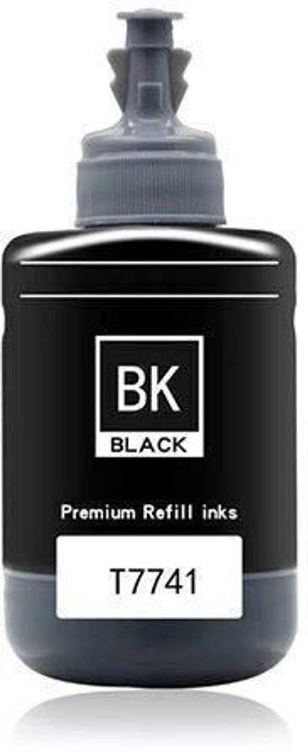 R C Print ink compatible for epson T774 printer M100 M105 M200 M205 L605 L655 L1455 Black Ink Bottle