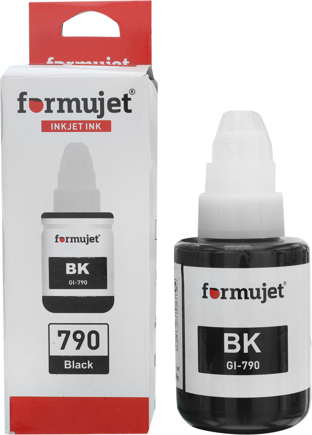 Image of Formujet GI 790 Refill Ink for Canon G1000, G1010, G2000, G2002, G2010, G2012,G3000,G3010 Black + Tri Color Combo Pack Ink Bottle
