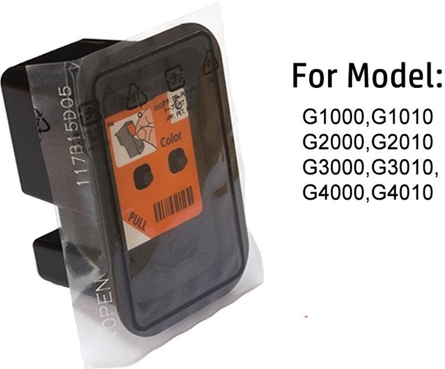 Image of verena BH-7 Black & CH-7 Colour Compatible with Canon Printer G Series Black & Tri-Color Ink Cartridge