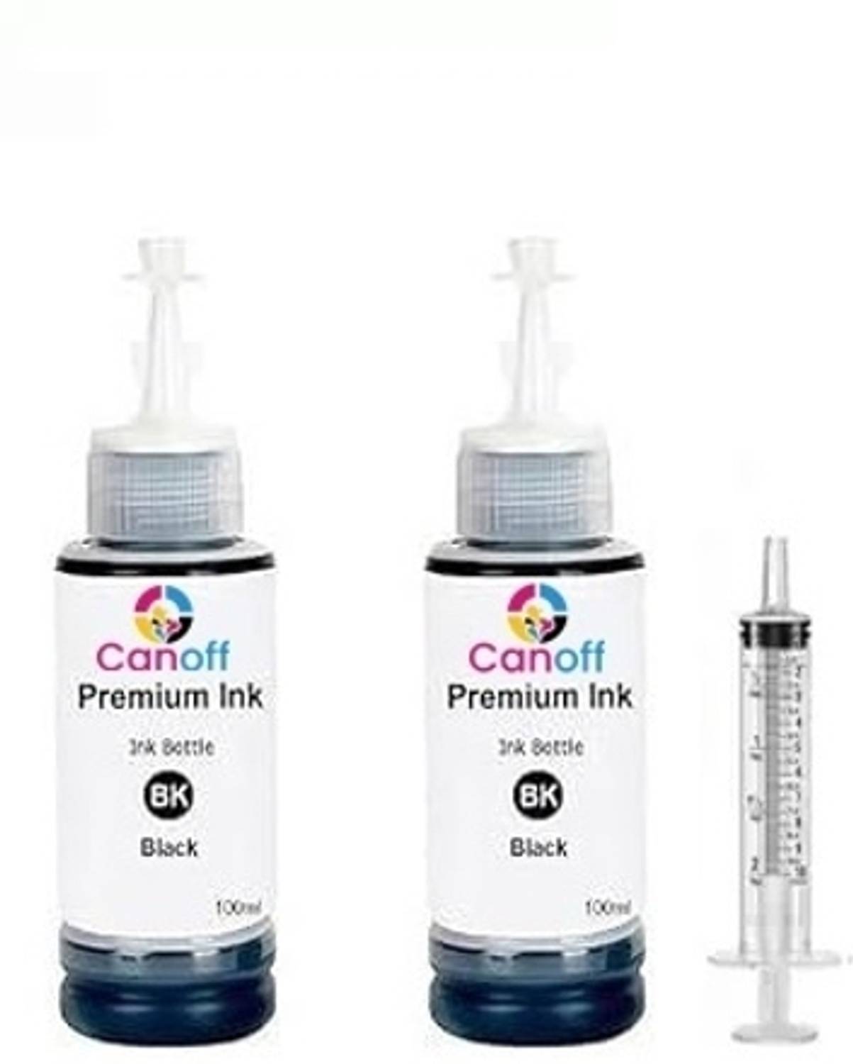 canoff 802 Refill Ink Bottle (100ml) Compatible For 805, 678, 680 Printers Black Ink Bottle