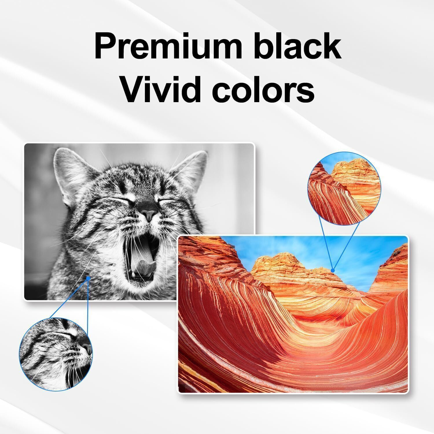 Image of ASV GT53XL GT52 Replacement for 319 410 419 Smart Tank, DeskJet GT 5810 5820 5822 Black + Tri Color Combo Pack Ink Bottle